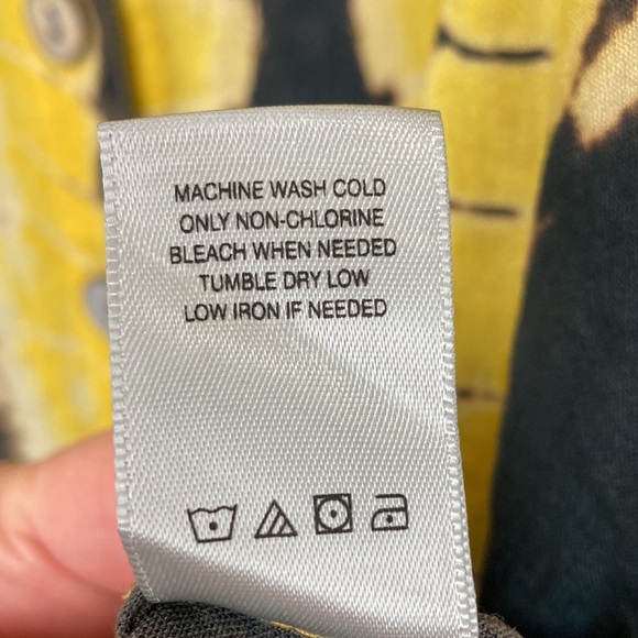 John Mark Yellow and Black Tie-Dye Tunic - Picture 10 of 15